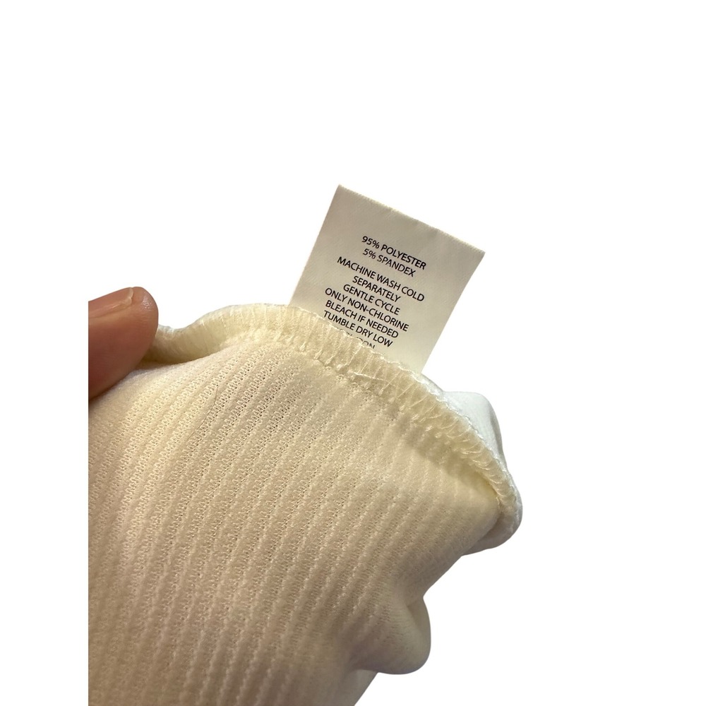 Simply Southern Hooded Ribbed Pullover Pearl White Large SKU86689-LARGE NEW - Picture 7 of 7